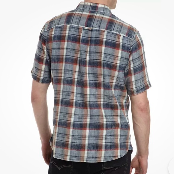 Tommy Bahama Button Up Plaid Casual Camp Shirt Seaspray Men’s XXL Short Sleeve - Picture 2 of 13